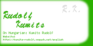 rudolf kumits business card